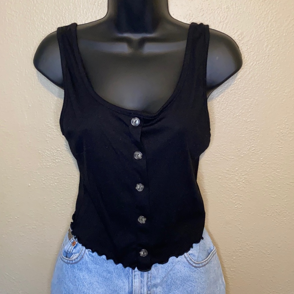 Black tank top